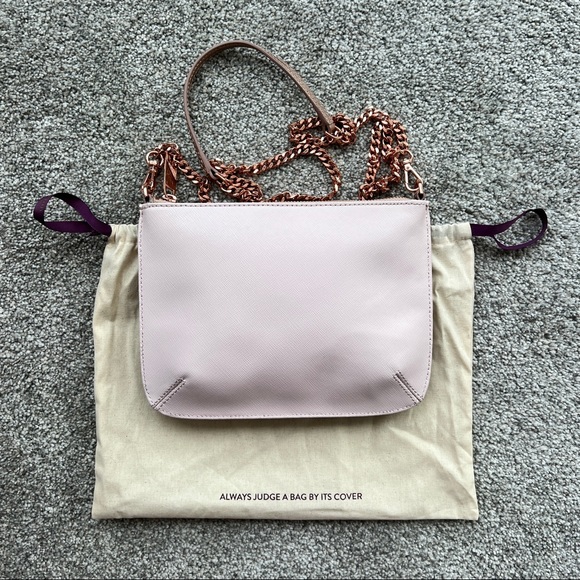 Ted Baker Becky Crosshatch Leather Across Body Bag Like New - Picture 2 of 11